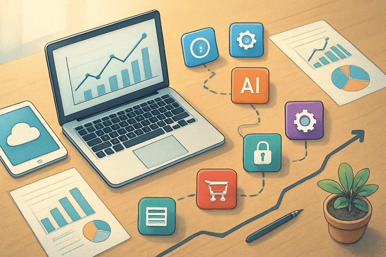 Vista de tendencias tecnológicas clave para detectar oportunidades reales en ventas.