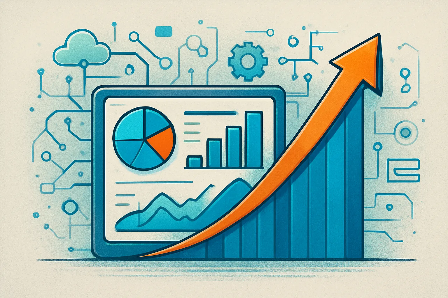 Conclusión visual sobre cómo convertir tendencias tecnológicas en crecimiento empresarial real.