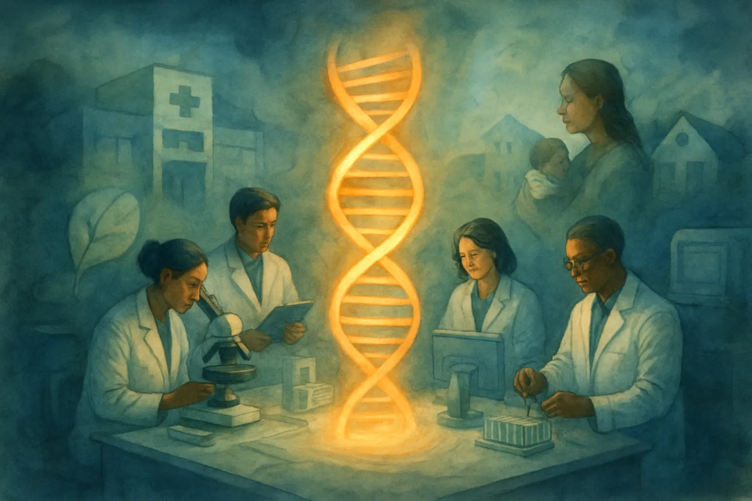 Impacto médico y social real de la edición genética: avances, esperanza y debate ético.