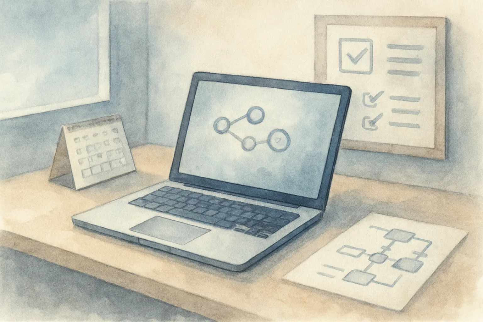 Escena de oficina que ilustra cuándo compensa automatizar con IA en tareas reales.