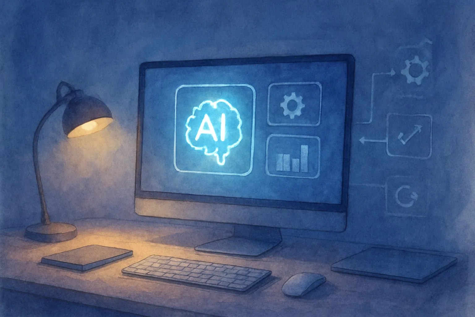 Representación visual de por qué la inteligencia artificial aplicada importa en trabajo y negocio.