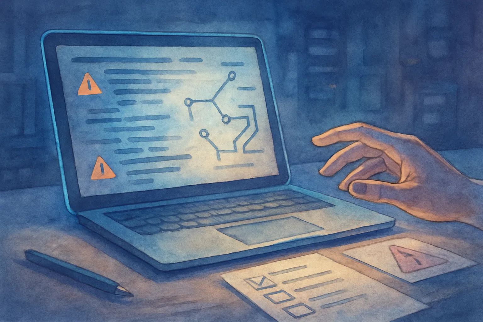Límites operativos y errores frecuentes en la IA generativa aplicada a programación.