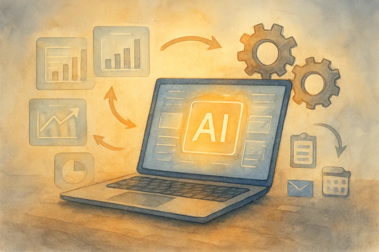 Casos reales de automatización con IA en flujos de trabajo profesionales y productivos.
