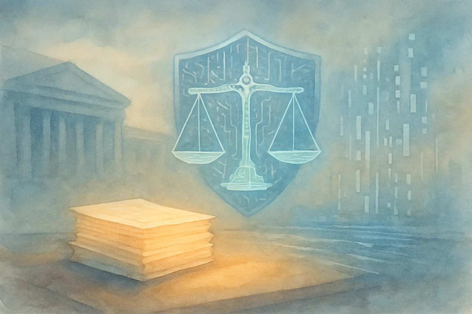 Imagen conceptual sobre por qué regular la IA importa para proteger privacidad, seguridad y derechos digitales.