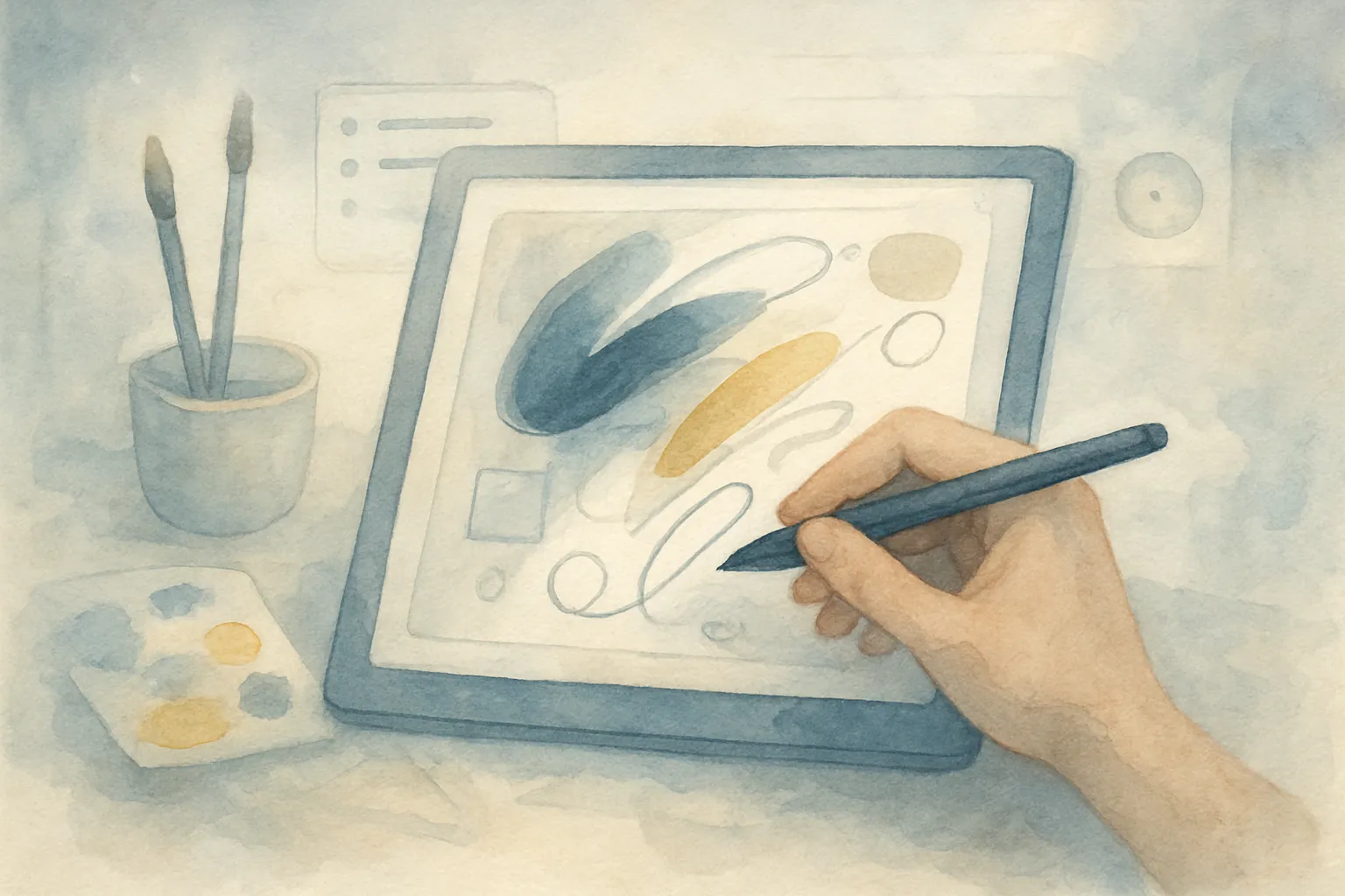 La autoría digital en una escena de creación compartida entre artista y tecnología.