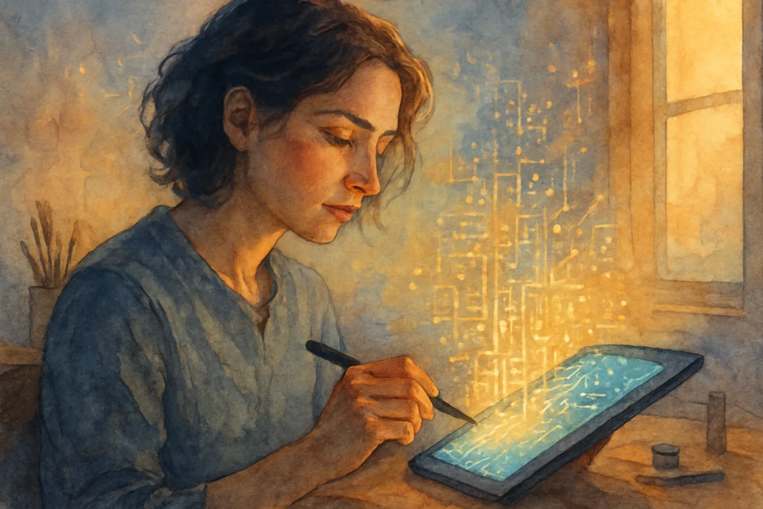 Un retrato del arte digital cuando la sensibilidad humana y el código se encuentran.