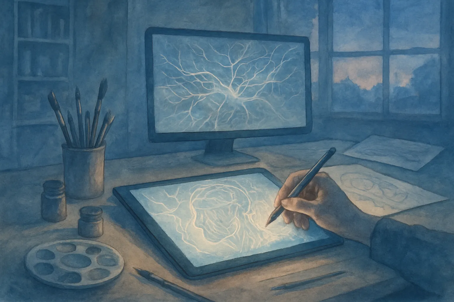 La IA transforma el proceso creativo y redefine cómo nace el arte digital innovador.