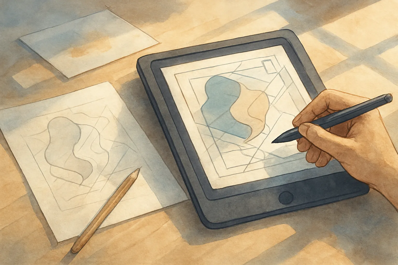 Del boceto digital al gesto asistido: la creatividad entre intuición humana y diseño generativo.