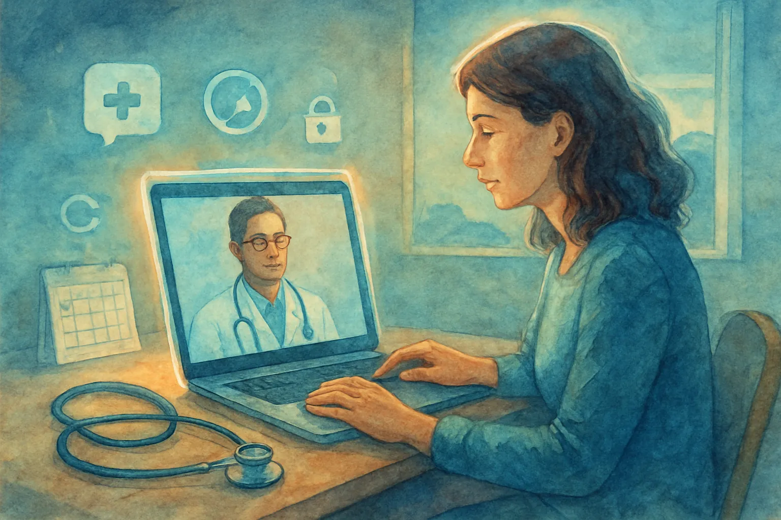 Telemedicina efectiva cuando ir al médico cuesta: atención remota accesible y clara.