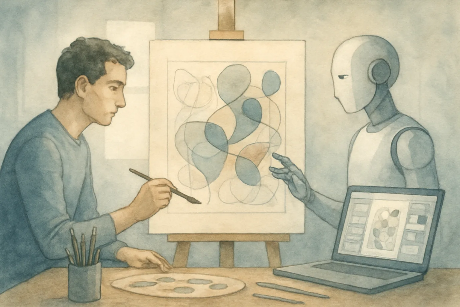 La cultura visual cambia entre el estudio y la pantalla con diseño con IA y autoría digital.