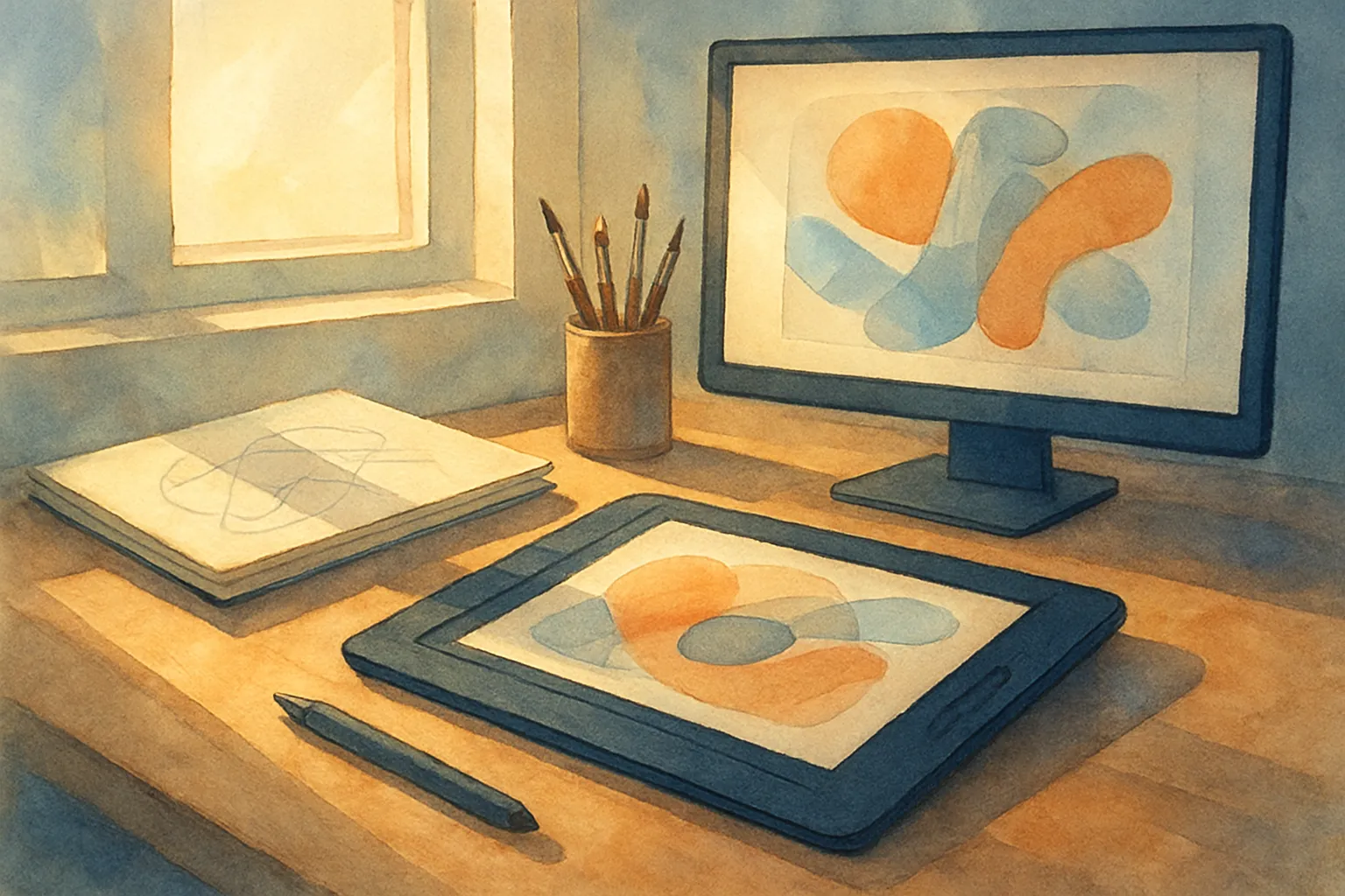 Una mesa de creación digital revela cómo cambian las tendencias de arte digital en la práctica.