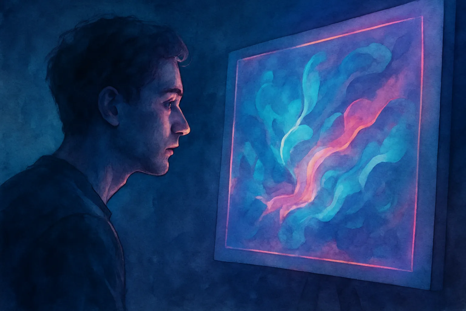 Un artista digital observa nuevas formas visuales en esta etapa clave del arte digital.
