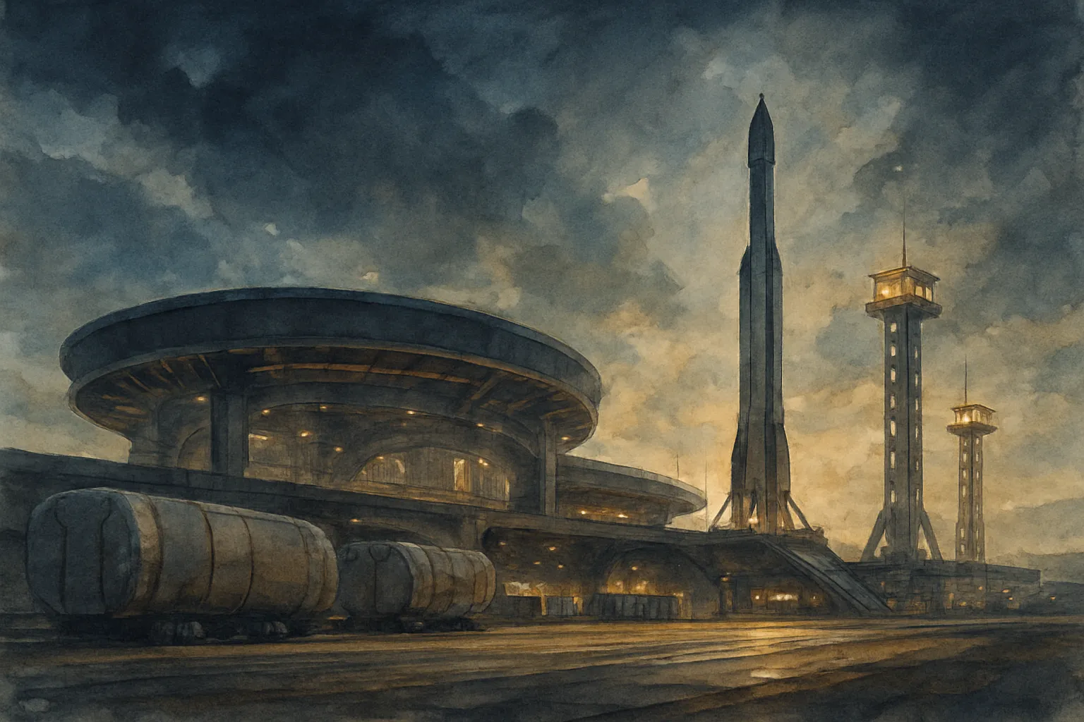 Un puerto espacial moderno muestra cómo la exploración espacial también concentra poder económico.
