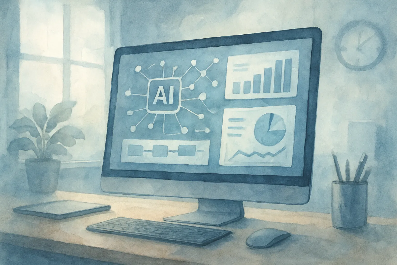La inteligencia artificial impulsa procesos y decisiones más eficientes en la empresa.