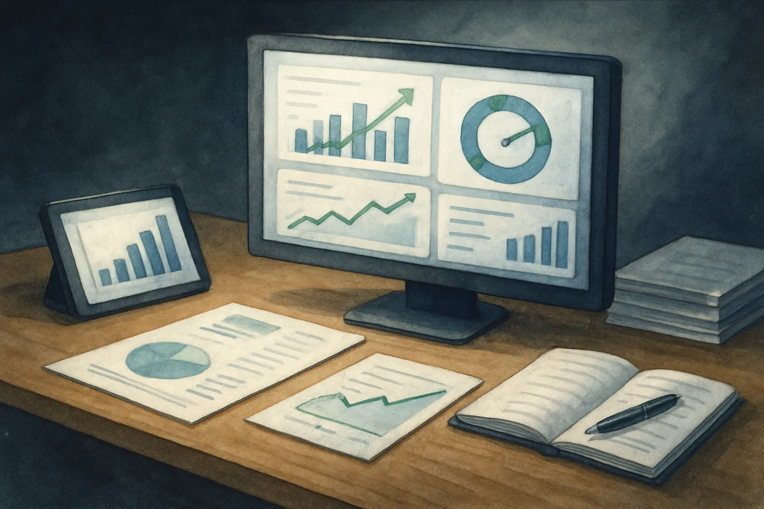 Visual de productividad empresarial basada en analítica para impulsar decisiones más eficientes.