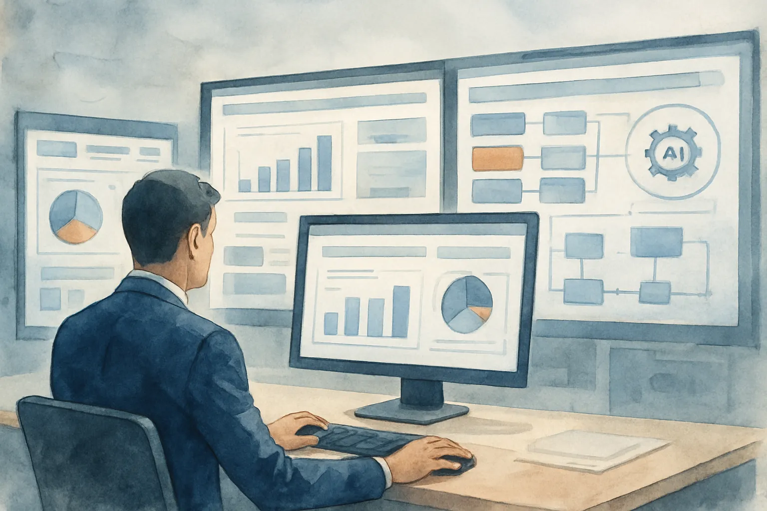 Selección de software empresarial con enfoque estratégico, automatización e IA para mejorar procesos.
