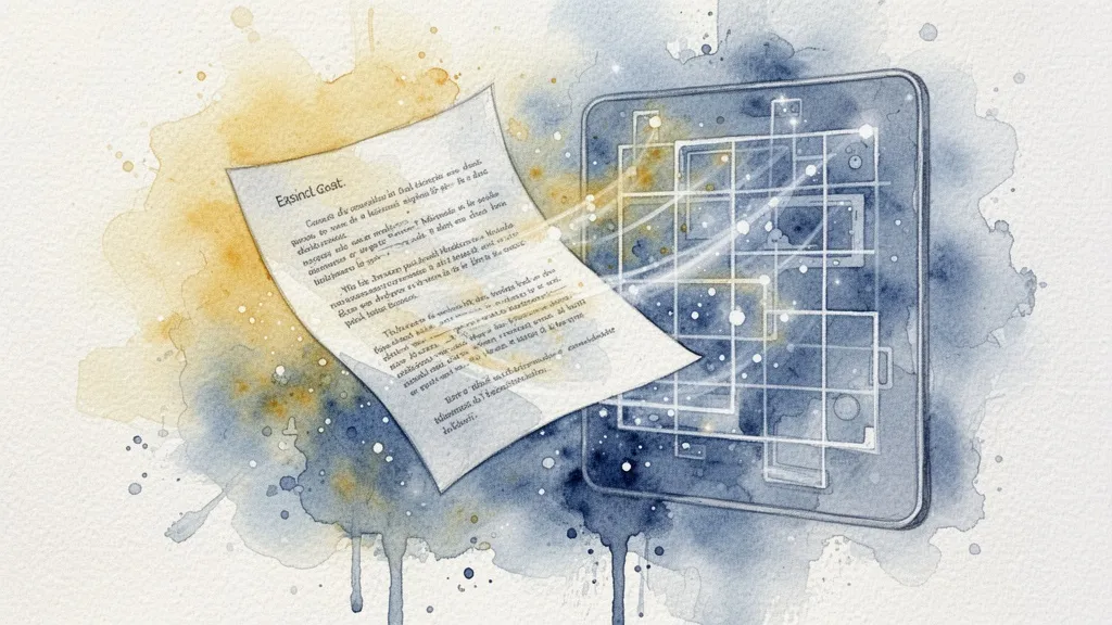 Extracción de datos de documentos con IA en acuarela