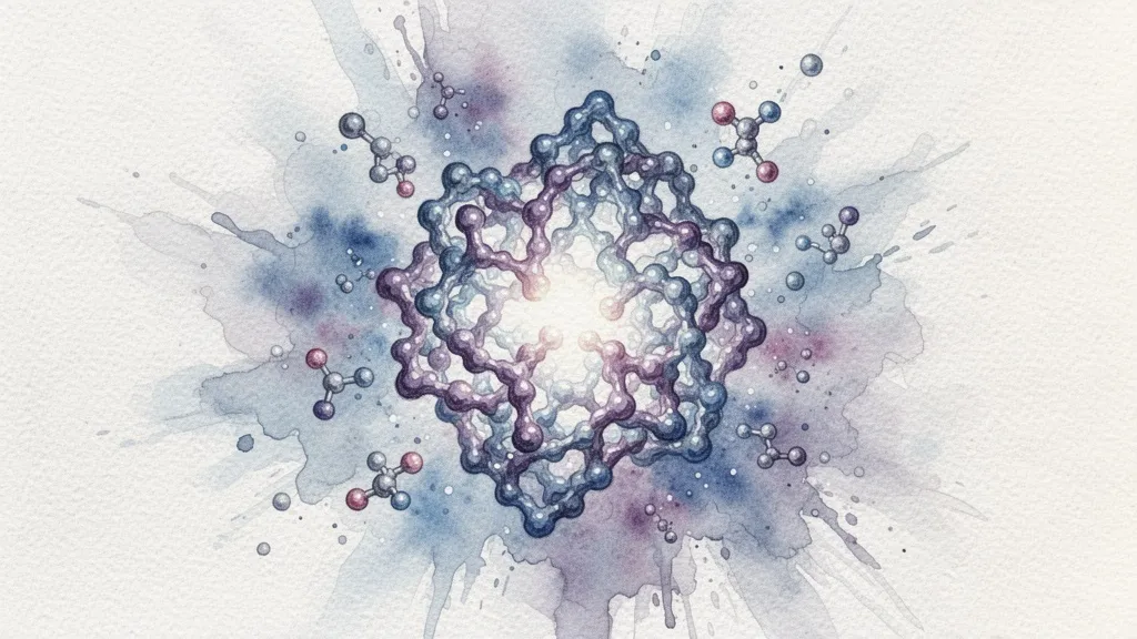 Watercolor proteína y moléculas diseñadas por IA
