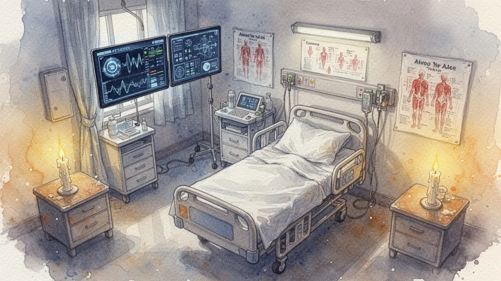 Watercolor ilustración IA diagnóstico médico precisión limitaciones salud