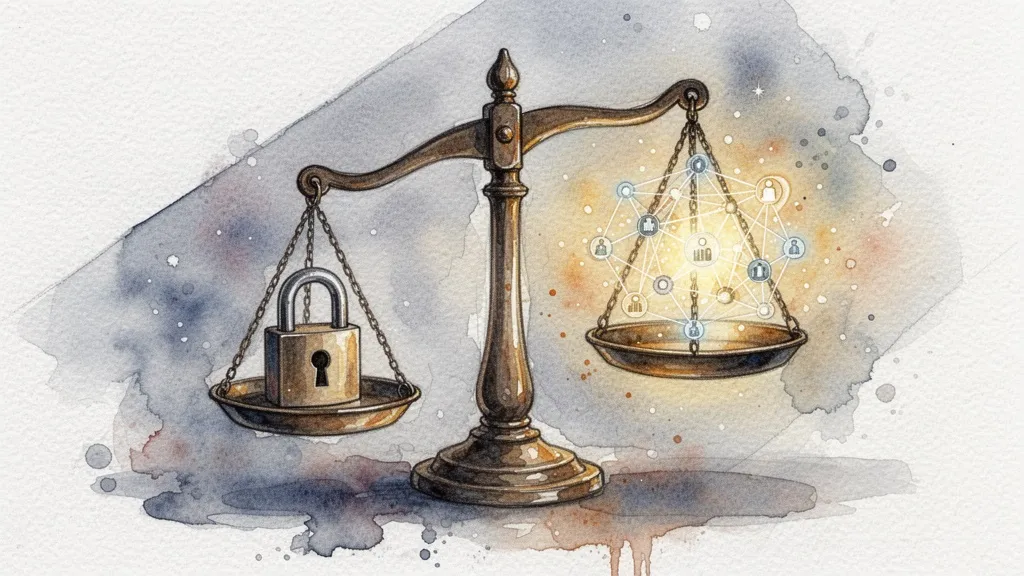 Balanza entre privacidad y datos de salud