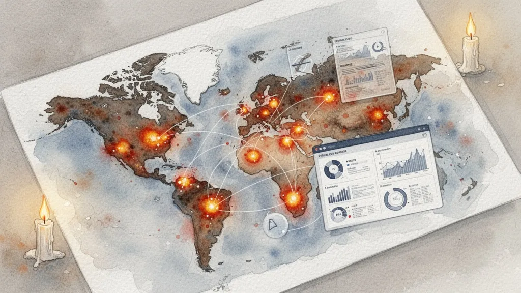 Mapa de vigilancia epidemiológica con datos de IA