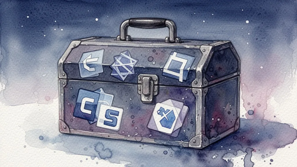 Watercolor toolbox with AI fraud detection software options
