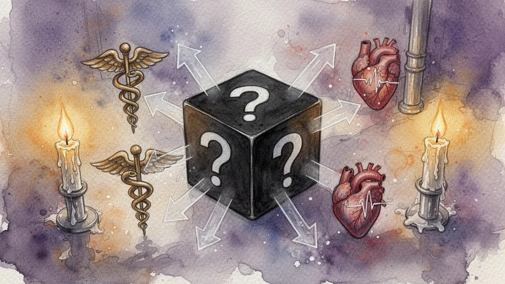 Watercolor caja negra interpretabilidad IA diagnóstico médico precisión