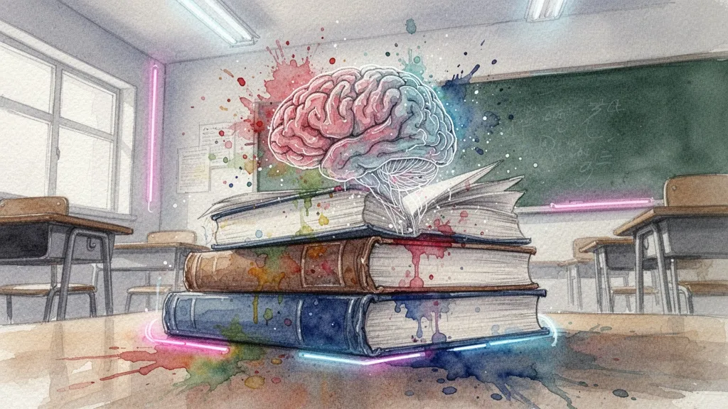 Books and brain symbolizing creativity in education