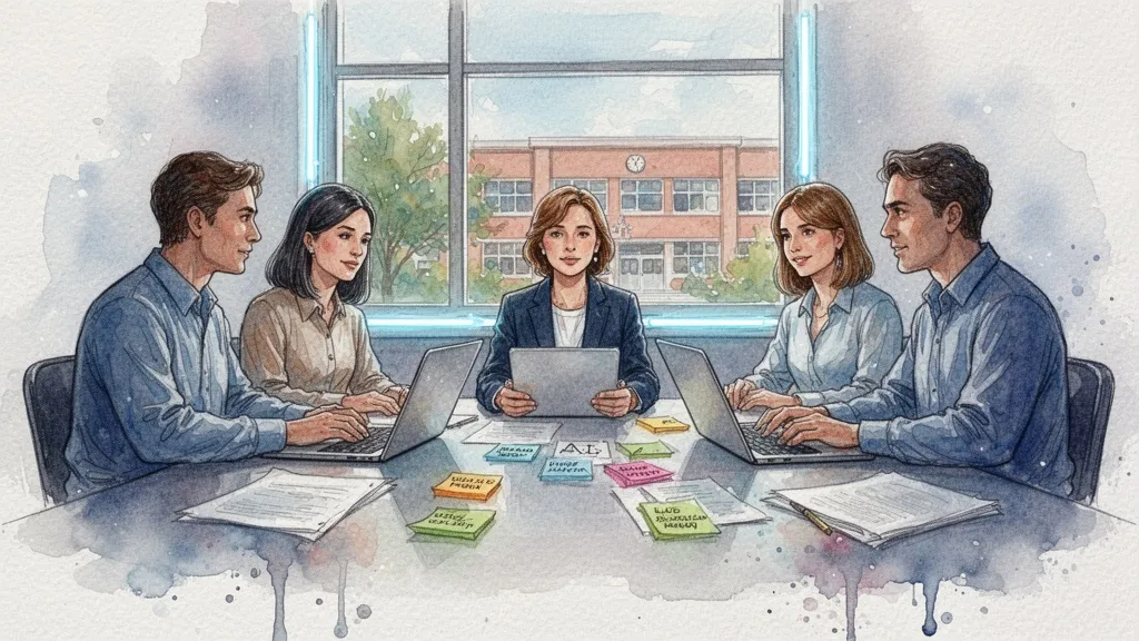 Teachers planning AI implementation in education