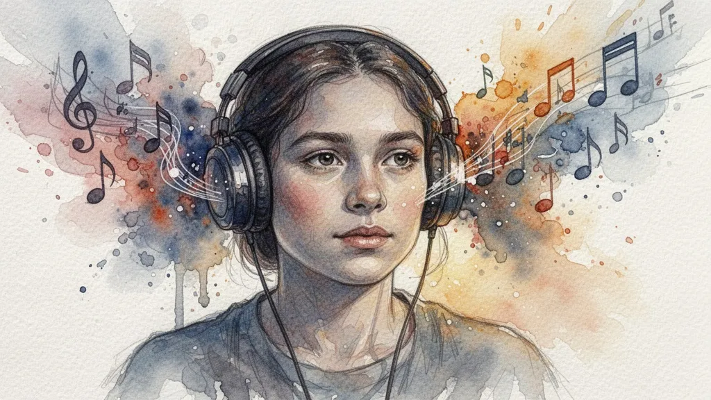 Paciente con música generada por IA en terapia digital