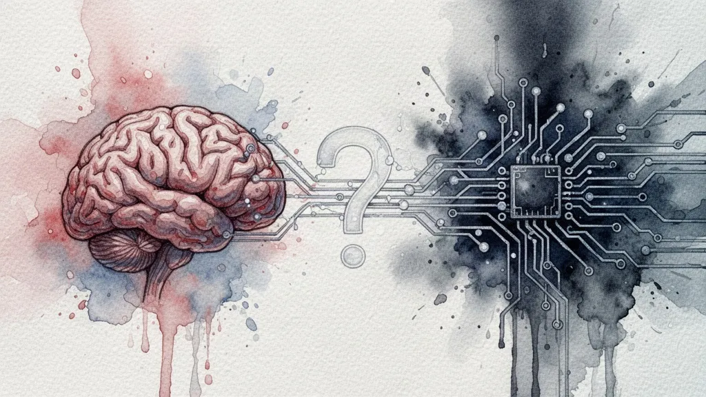 Cerebro y circuito digital conectados, simbolizando el dilema ético de la neurotecnología